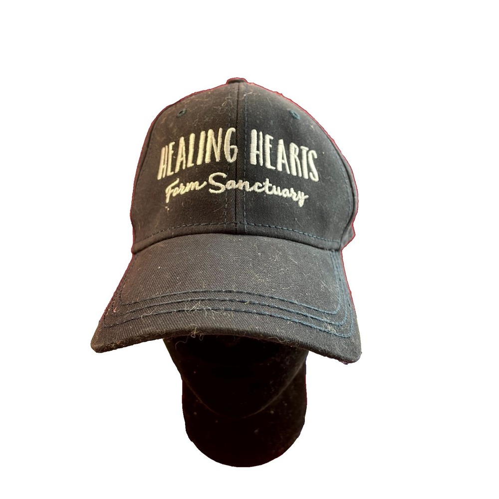 Dri Duck Healing Hearts Farm Sanctuary Cap Mens One Size Navy Blue Strapback Hat